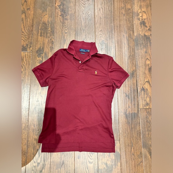 Ralph Lauren Soft Cotton Polo Shirt in Spring Wine Heather Men’s Size Medium - Picture 6 of 9